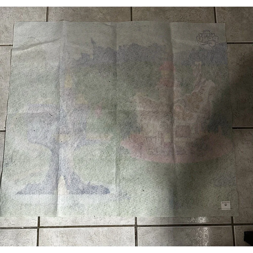 My Little Pony Castle Fleece Blanket 31x27in Kids Bedroom Rainbow Cottage